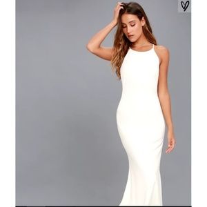 ROMANTICISM WHITE MAXI DRESS